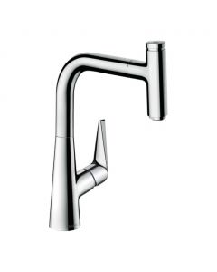 Hansgrohe Talis Select M51 - Kuchynská páková batéria 220, vyťahovateľný výtok, 1jet, chróm 72822000