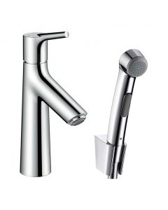 Hansgrohe Talis S - Páková umývadlová batéria s ručnou sprchou Bidette a sprchovou hadicou 160 cm, chróm 72290000