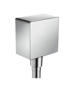 Hansgrohe FixFit - Nástenné kolienko Square so spätným ventilom, chróm 26455000