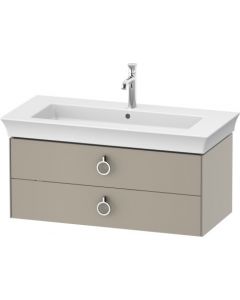 Duravit White Tulip - Skrinka pod umývadlo, závesná, 2 zásuvky, 984x458 mm, WT4352