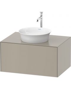 Duravit White Tulip - Skrinka pod umývadlo, závesná, 1 zásuvka, doska s 1 výrezom, 800x550 mm, WT4975