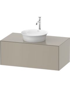 Duravit White Tulip - Skrinka pod umývadlo, závesná, 1 zásuvka, doska s 1 výrezom, 1000x550 mm, WT4976