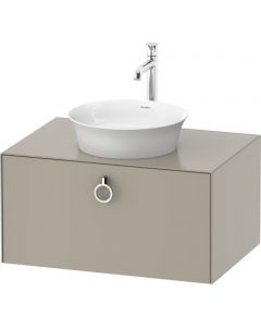 Duravit White Tulip - Skrinka pod umývadlo, závesná, 1 zásuvka, doska s 1 výrezom, 800x550 mm, WT4980