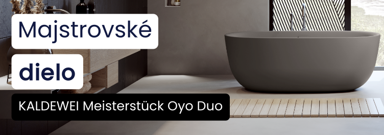 Unikátne voľne stojace vane Kaldewei Meisterstück Oyo Duo