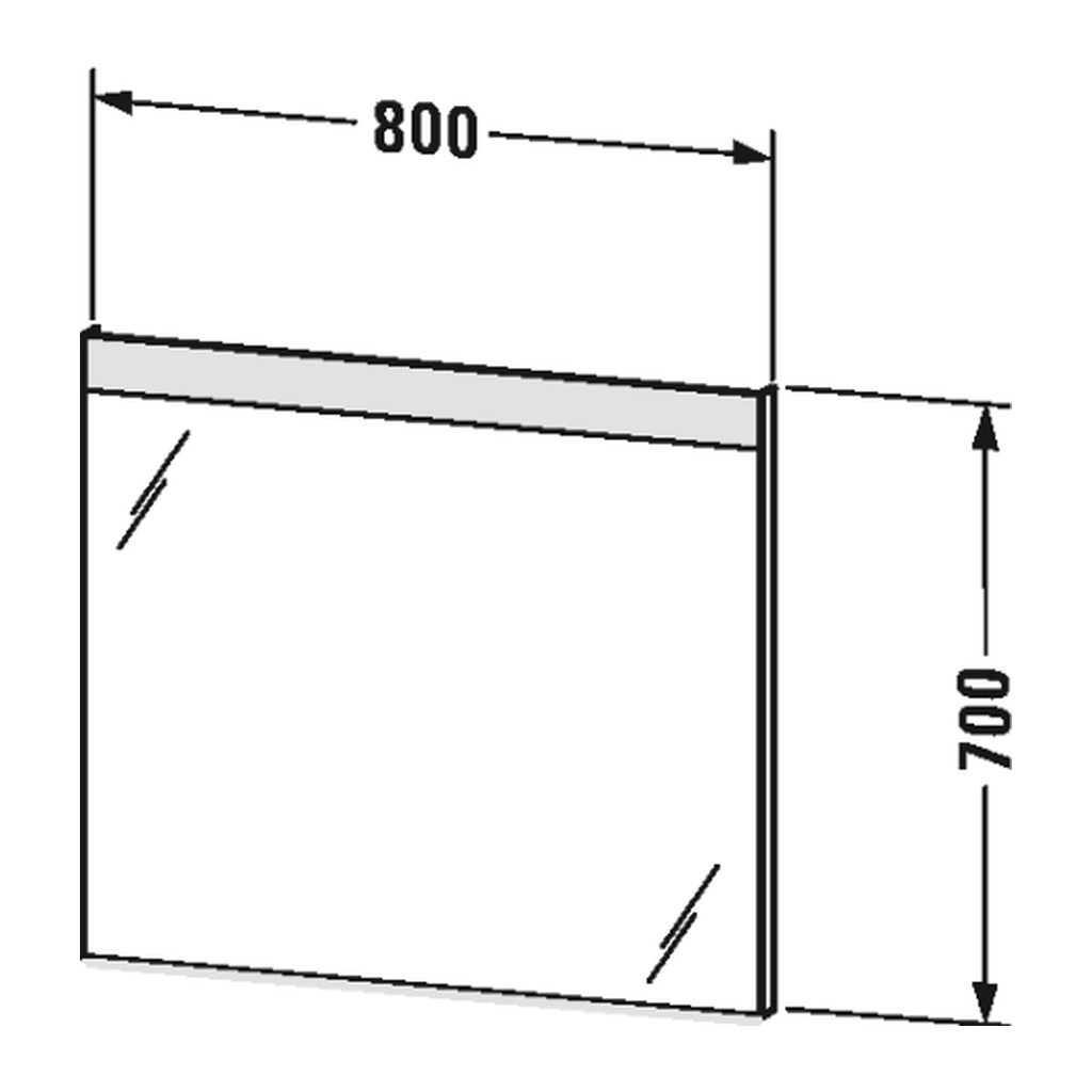 Obrázok Duravit - kúpeľňové zrkadlo s LED osvetlením, 80x70 cm, LM 7846