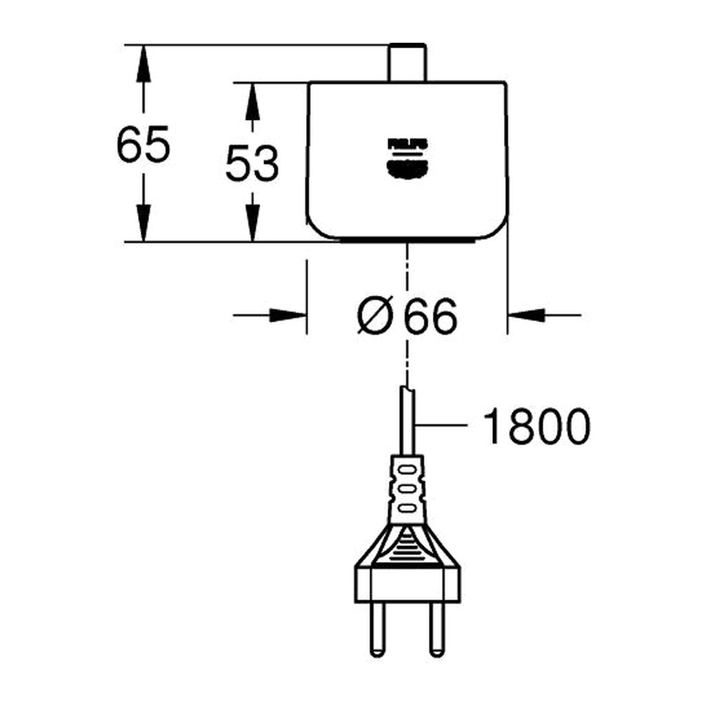 Obrázok Grohe Aquatunes - Nabíjacia stanica, biela 26324L00