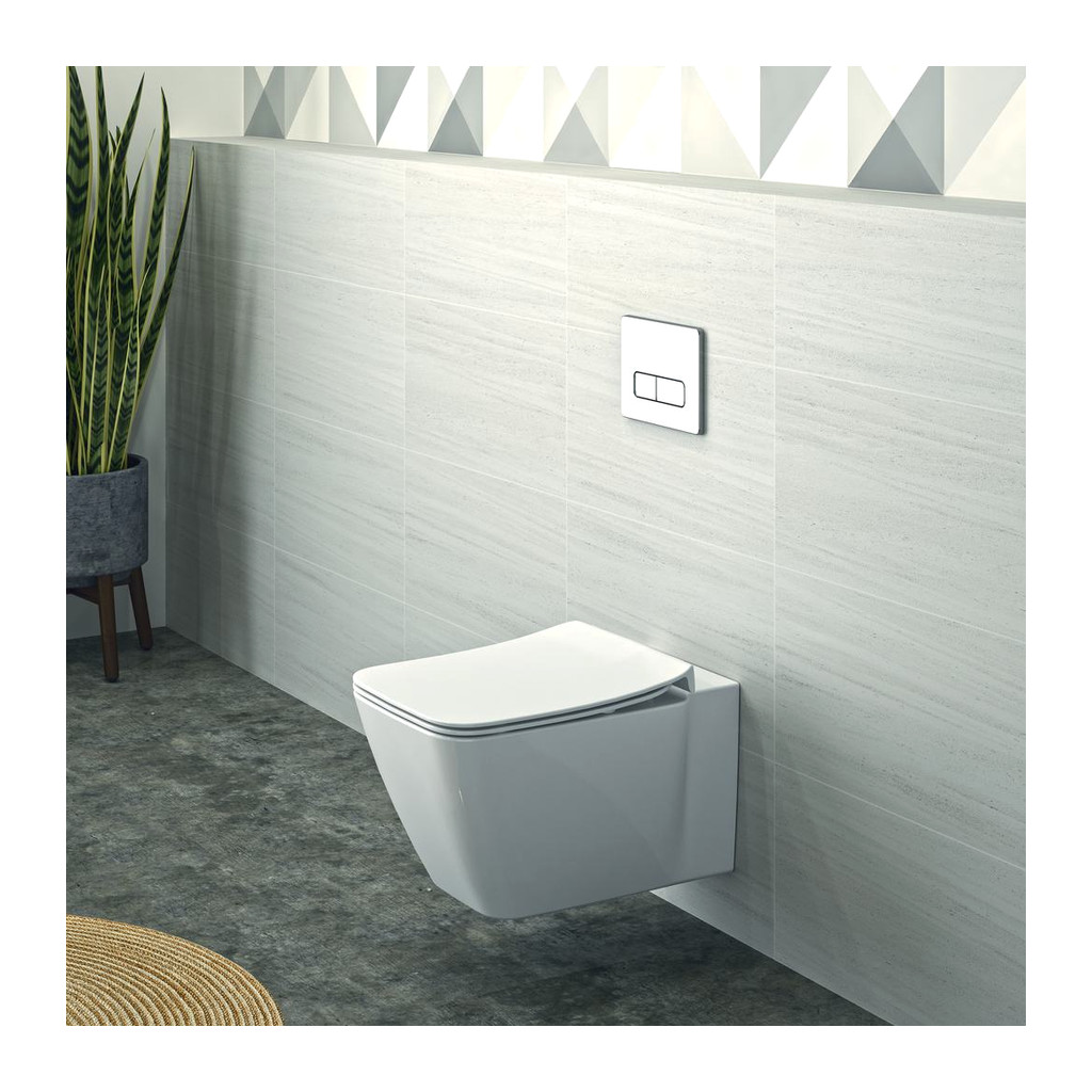 Obrázok IDEAL STANDARD - Strada II Závěsné WC s ultra plochým sedátkem, Aquablade, bílá (T359601)