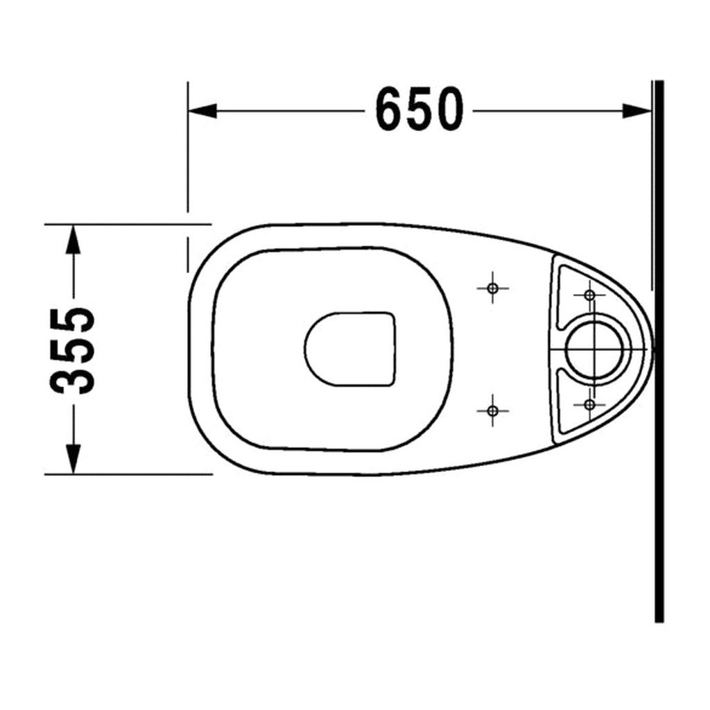 Obrázok DURAVIT D-CODE - WC KOMBI MISA, SPODNY ODPAD, 21110100002