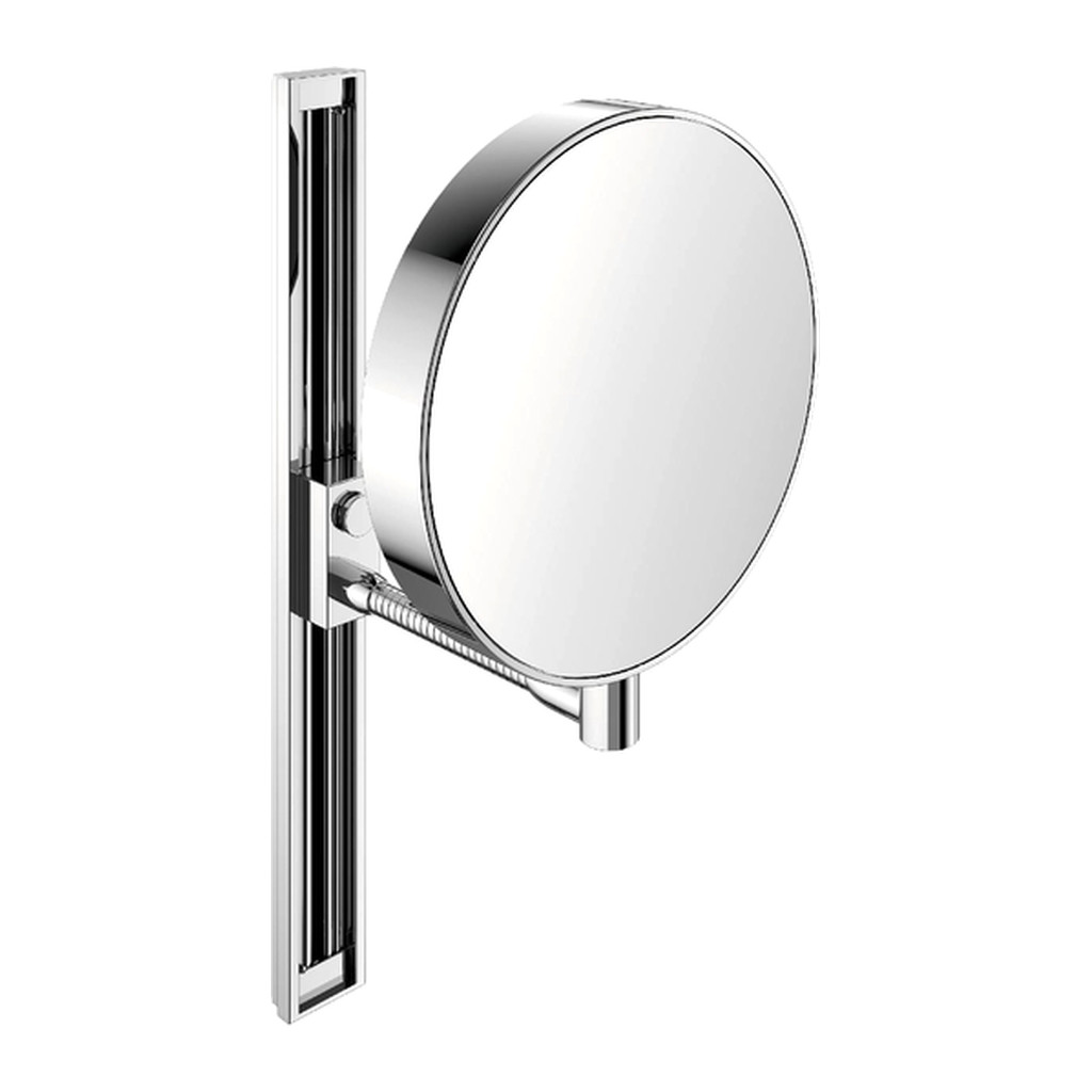 Obrázok Emco Cosmetic mirrors Prime - Holiace a kozmetické nástenné neosvetlené zrkadlo, 3 a 7 násobné zväčšovanie, chróm​ 109500115