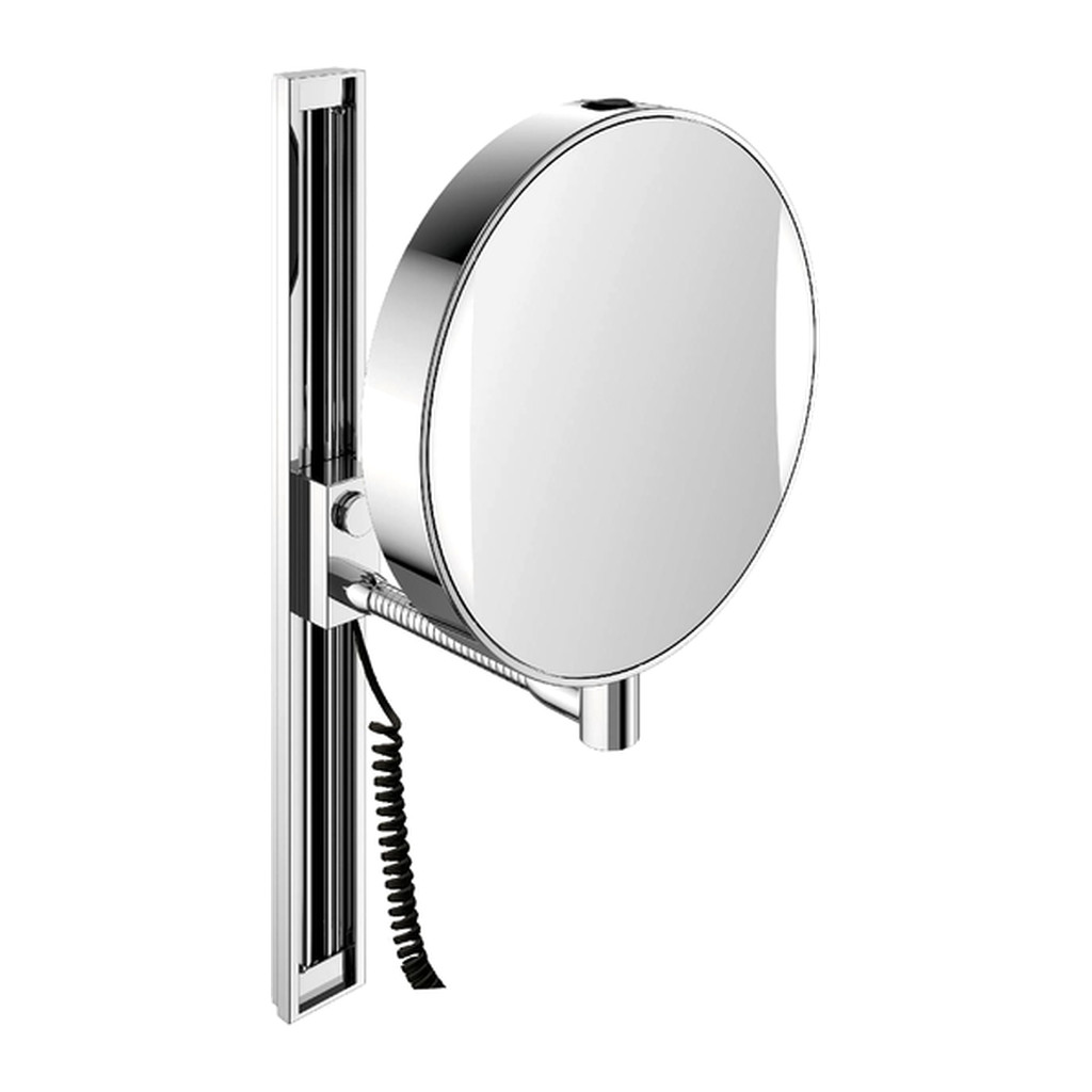 Obrázok Emco Cosmetic mirrors Prime - Kozmetické zrkadlo nástenné s LED osvetlením, 3 a 7 násobné zväčšovanie, chróm 109506012