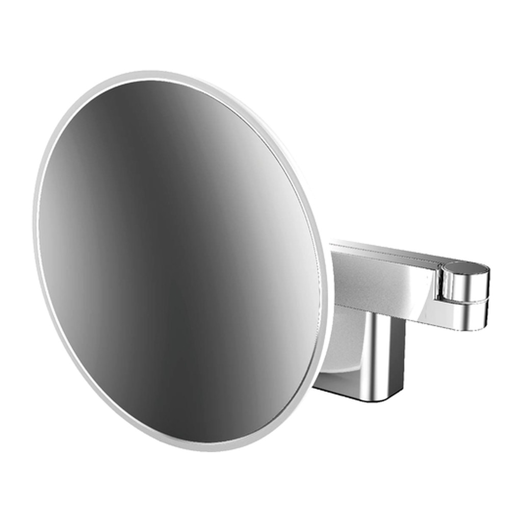 Obrázok Emco Cosmetic mirrors Evo - Holiace a kozmetické zrkadlo LED, 2 otočné ramená, 5 násobné zväčšenie, chróm 109508035