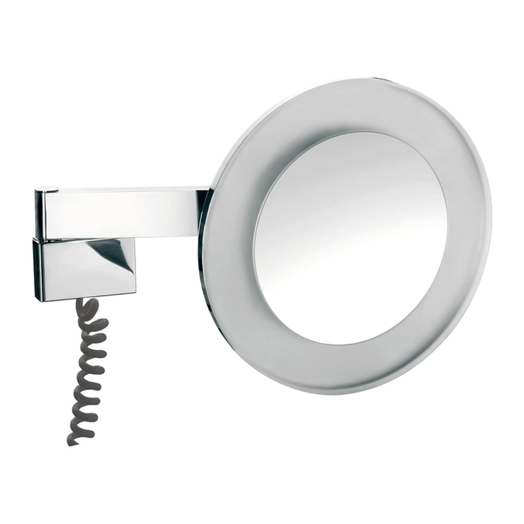 Obrázok Emco Cosmetic mirrors Prestige - Kozmetické zrkadlo nástenné s LED osvetlením, 3 násobné zväčšovanie, chróm 109606029