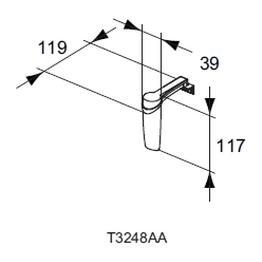 Obrázok Ideal Standard Mirror & Light - LED-osvetlenie SABRINA (3W, 4000 Kelvinov), Chróm, T3248AA