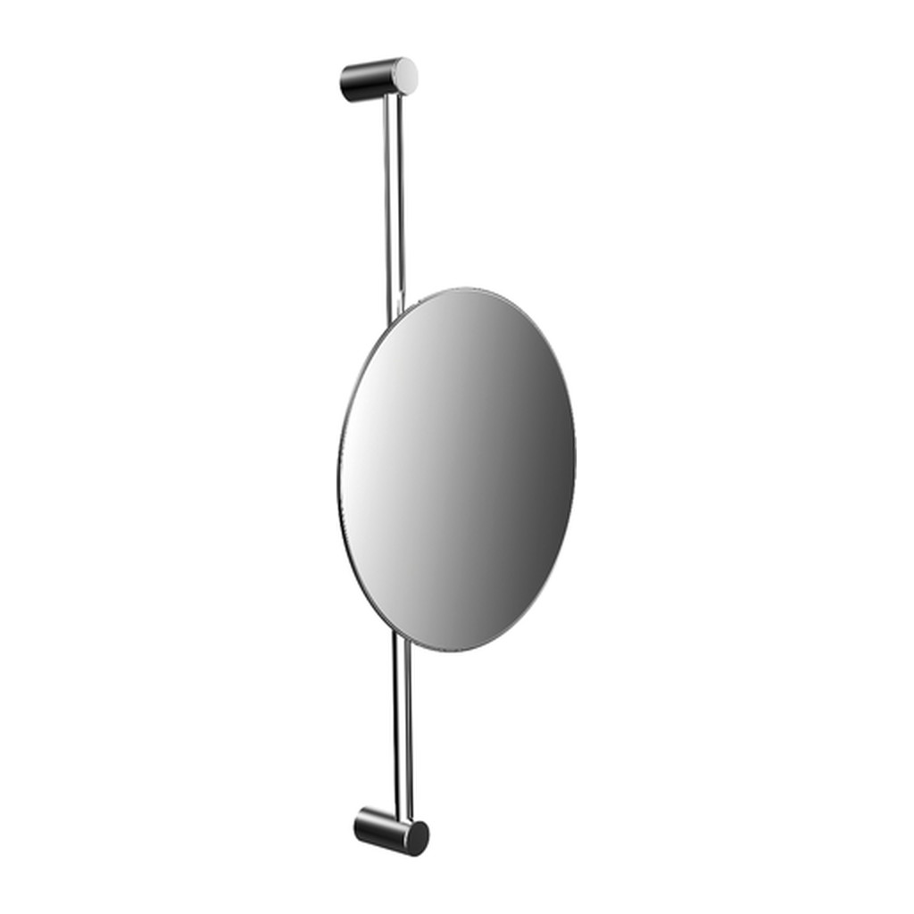 Obrázok Emco Cosmetic mirrors Pure - Nástenné okrúhle holiace a kozmetické zrkadlo, Ø 202 mm, 3 násobné zväčšovanie, chróm 109400114