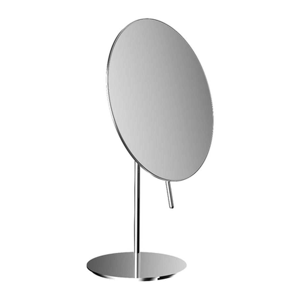 Obrázok Emco Cosmetic mirrors Pure - Stojace okrúhle holiace a kozmetické zrkadlo, Ø 202 mm, 3 násobné zväčšovanie, chróm 109400112