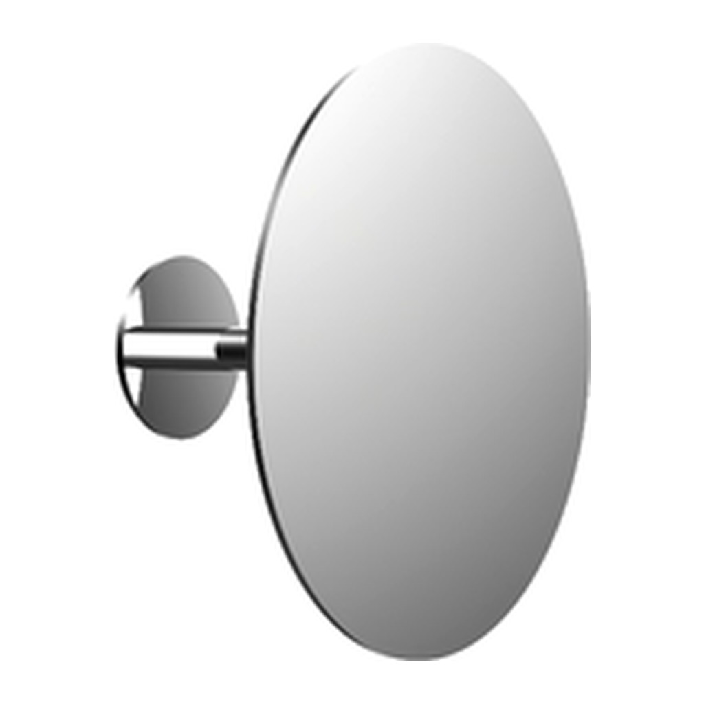 Obrázok Emco Cosmetic mirrors Pure - Holiace a kozmetické zrkadlo s nástenným stojanom, nalepovacia verzia, Ø 153 mm, 5 násobné zväčšovanie, chróm 109400109