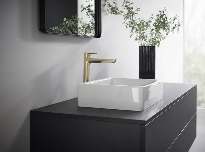 Obrázok HANSGROHE - Talis E Umývadlová batéria, kefovaný bronz 71717140