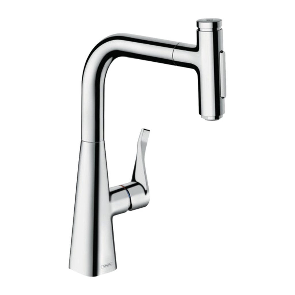 Obrázok Hansgrohe Metris Select M71 - Páková kuchynská batéria 240, vyťahovateľná sprška, chróm 73822000