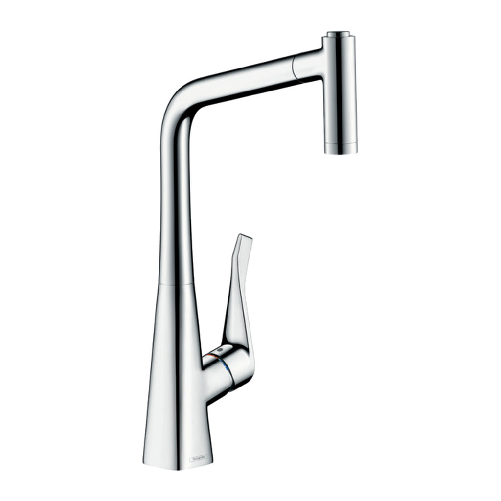 Obrázok Hansgrohe Metris M71 - Páková kuchynská batéria 320, Eco, vyťahovateľná sprška, 2jet, chróm 14780000