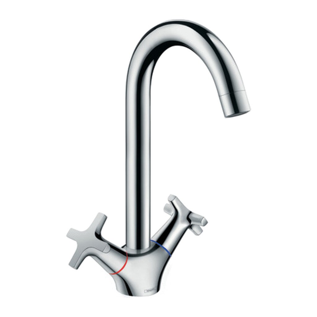 Obrázok Hansgrohe Logis M32 - Kuchynská batéria s dvoma kohútikmi 220, Eco, 1jet, chróm 71283000