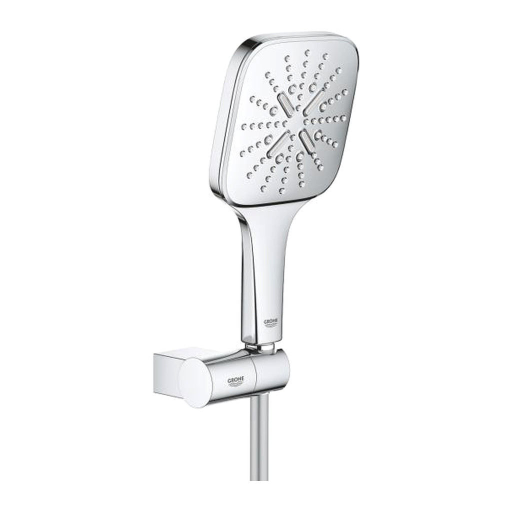 Obrázok GROHE - Rainshower SmartActive Cube Súprava sprchovej hlavice 130 9,5 l/min, 3 prúdy, držiaku a hadice, chróm (26588000)