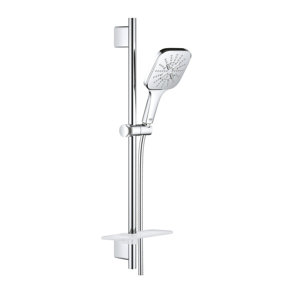 Obrázok GROHE - Rainshower SmartActive Cube Súprava sprchovej hlavice 130 6,8 l/min, 3 prúdy, tyče 600 mm a hadice, chróm (26585000)