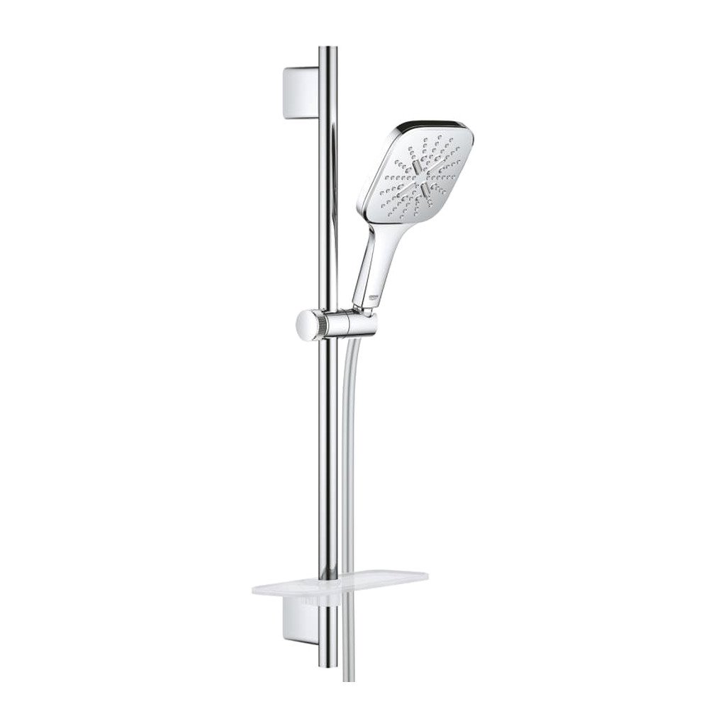 Obrázok GROHE - Rainshower SmartActive Cube Súprava sprchovej hlavice 130 9,5 l/min, 3 prúdy, tyče 600 mm a hadice, chróm (26584000)