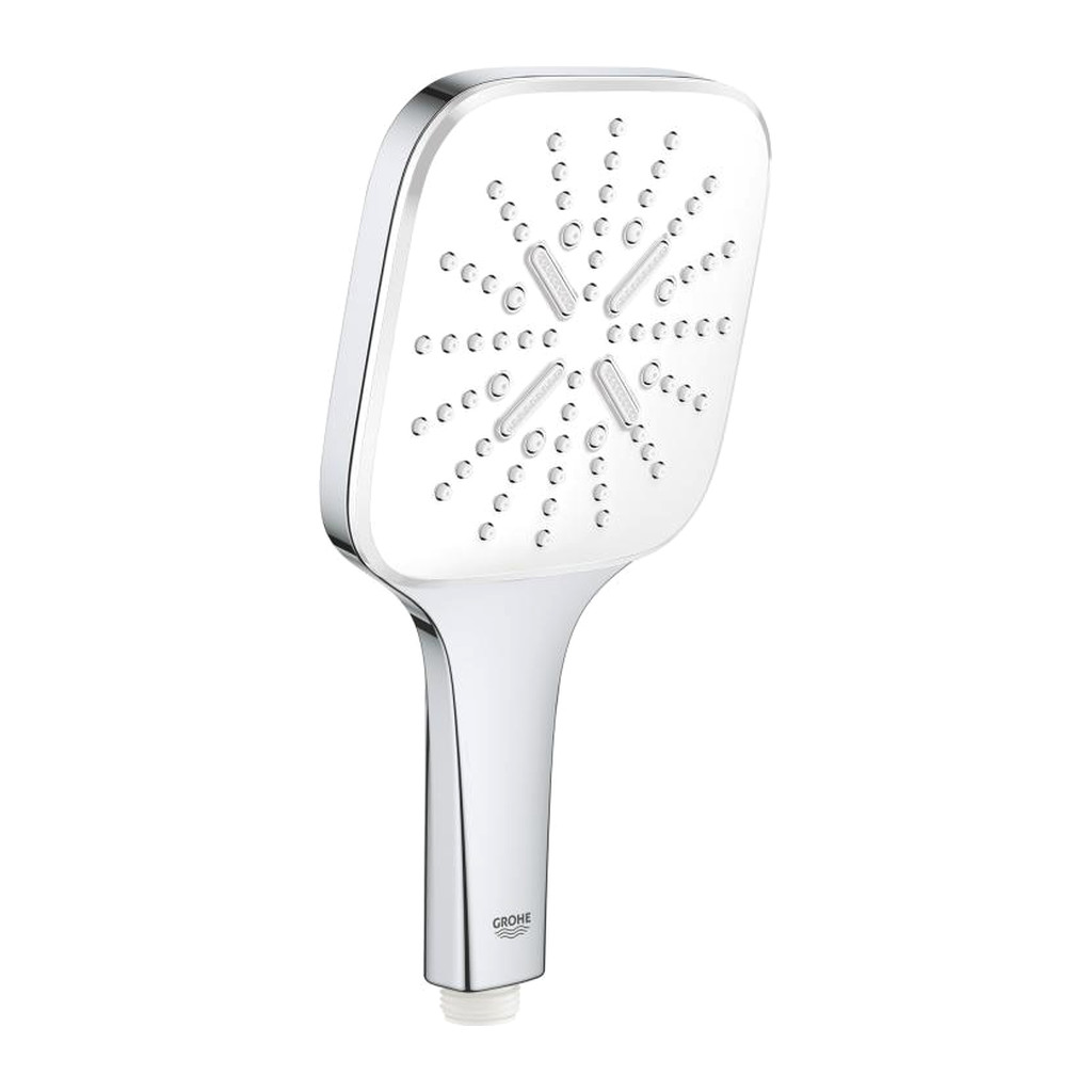 Obrázok GROHE - Rainshower SmartActive Cube Súprava sprchovej hlavice 130 9,5 l/min, 3 prúdy, tyče 900 mm a hadice, mesačná biela (26587LS0)