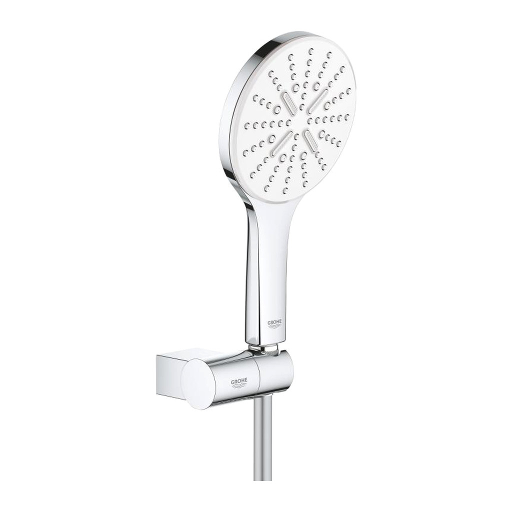 Obrázok GROHE - Rainshower SmartActive Súprava sprchovej hlavice 130 9,5 l/min, 3 prúdy, držiaku a hadice, mesačná biela (26580LS0)