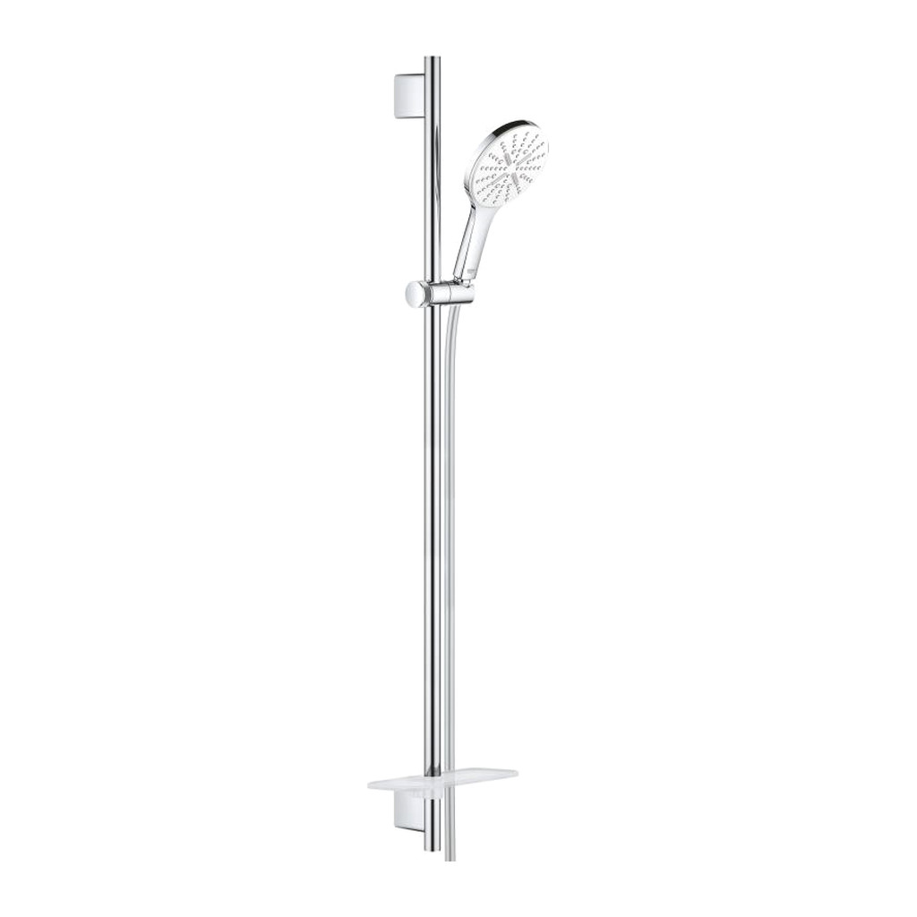 Obrázok GROHE - Rainshower SmartActive Súprava sprchovej hlavice 130, 3 prúdy, tyče 900 mm a hadice, mesačná biela (26578LS0)