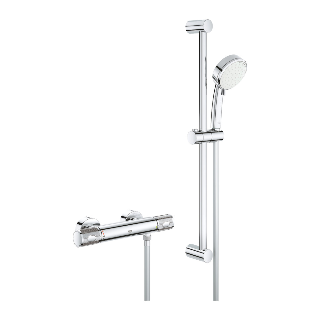 Obrázok Grohe Grohtherm 1000 Performance - Termostatická sprchová batéria so sprchovou súpravou 600 mm, chróm 34787000