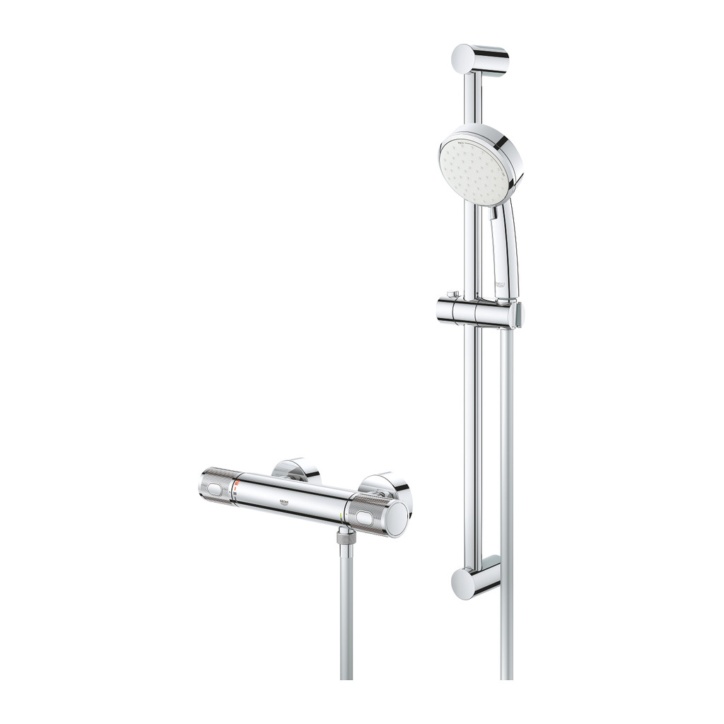 Obrázok Grohe Grohtherm 1000 Performance - Termostatická sprchová batéria so sprchovou súpravou 600 mm, chróm 34787000