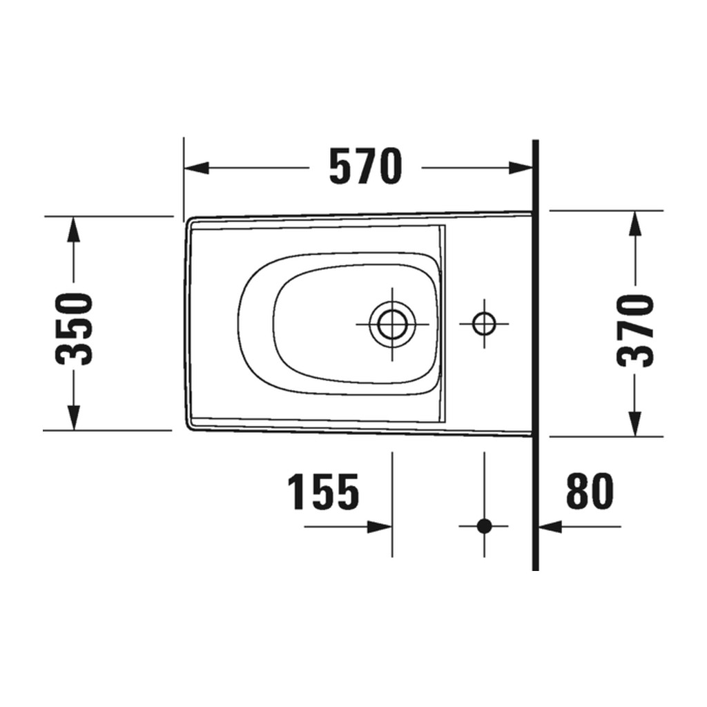 Obrázok Duravit Viu - Závesný bidet, Biela 2292150000