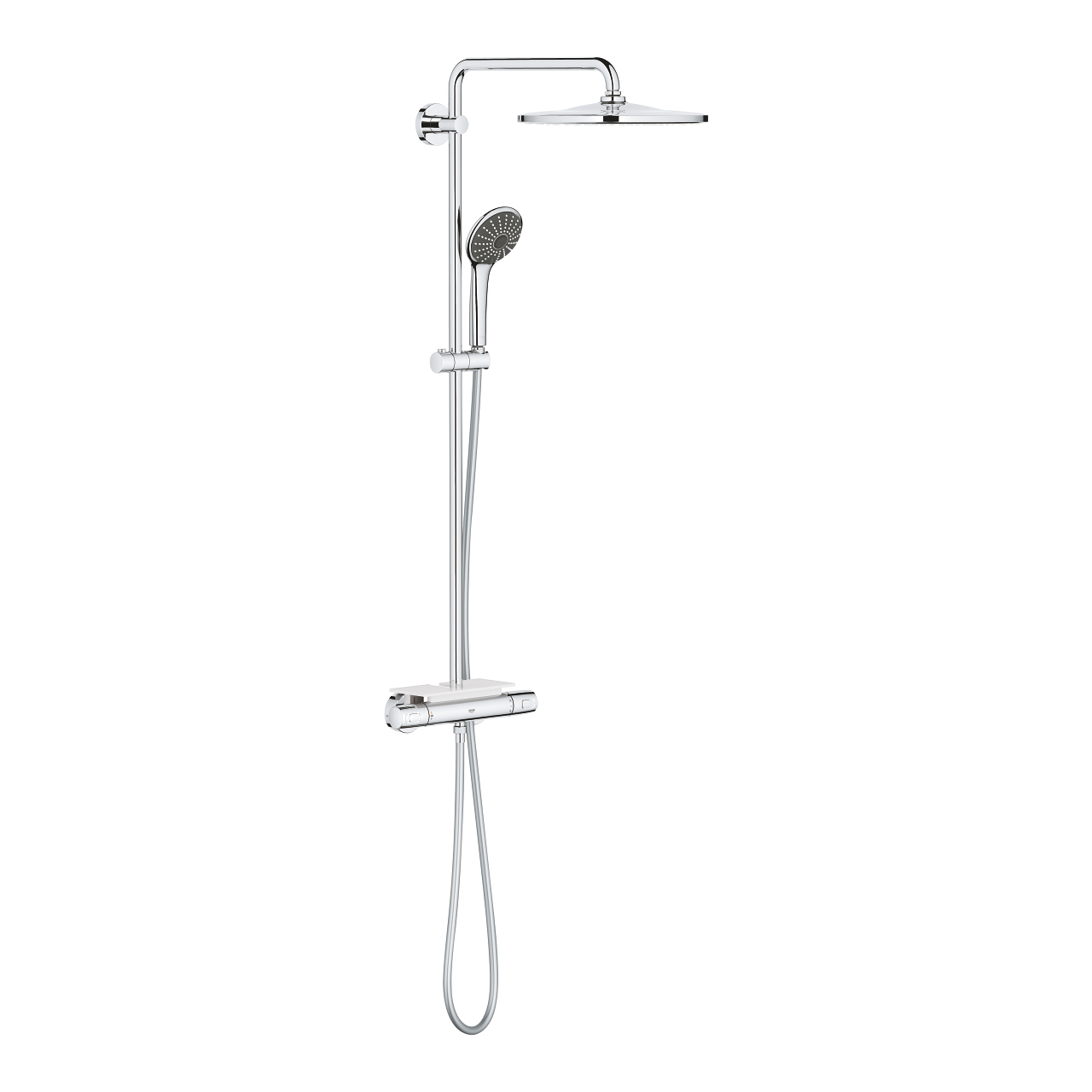 Obrázok GROHE GROHE - Vitalio Joy Sprchový set 310 s termostatom na stenu a poličkou, chróm 26401001