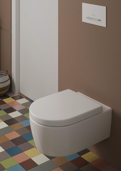 Obrázok VILLEROY & BOCH - Avento WC doska, SoftClosing, alpská biela 9M77C101